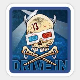 Drive-in 3D Sticker